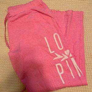 Pink by Victoria’s Secret Lounge Pants in Pink Size Large